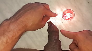 I drip wax onto my long tattooed foreskin which makes me aroused and my penis gets hard