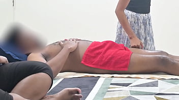 Handjob by sexy ladies