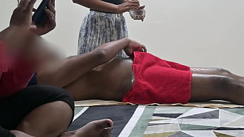 Handjob by sexy ladies