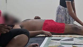 Handjob by sexy ladies