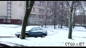 Moist hole of a nasty slut finally gets a giant dong deep inside