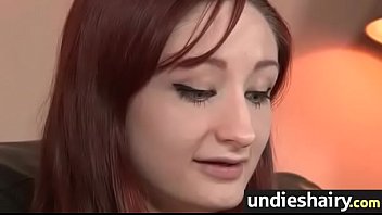 Hairy pussy in lacy undies 11