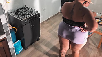 My neighbor helps me spend the night and in the end i get a good fuck