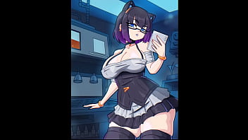 The waitress's panties excite big men