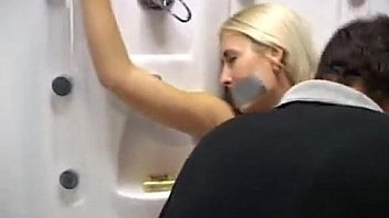 Blonde bitch gets bondage and fucked