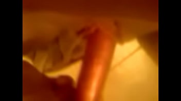 Pregnant chick fucking pussy with dildo close up