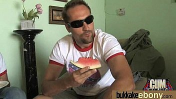 Huge Cocks Cover Their Black Face In Cum 13 thumbnail