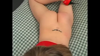 Classic teen sucks an adult man's cock in the bedroom