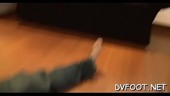 Playgirl walks all over her man