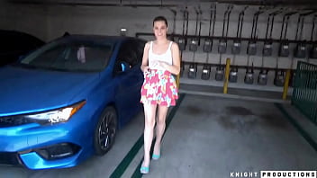 Girl next door gives sloppy blowjob