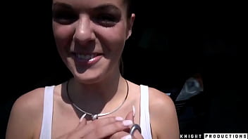 Girl next door gives sloppy blowjob