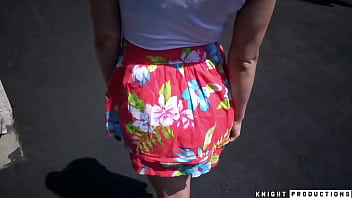 Girl next door gives sloppy blowjob