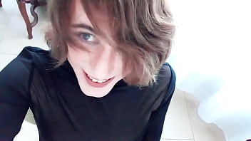 Cute Femboy Have Anal Play With Webcam thumbnail