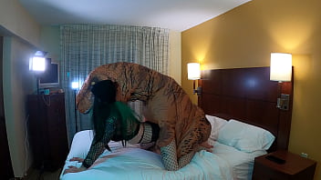 Dinosaur Fucking Very Sexy Emo Trans Woman thumbnail