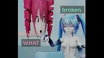 Mmd animacion teto and miku toaster