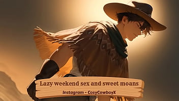 Lazy weekend sex and sweet moans