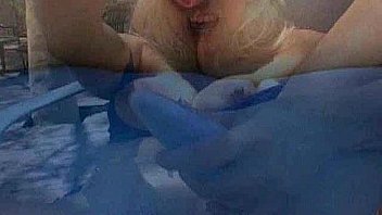 Blonde ass fuck with huge toy