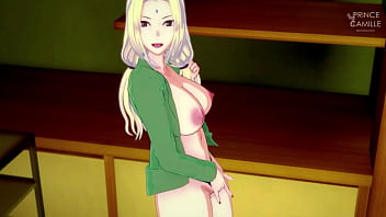 Tsunade masturbates while you watch
