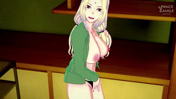 Tsunade masturbates while you watch