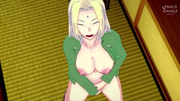 Tsunade masturbates while you watch