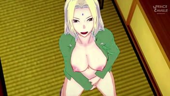 Tsunade masturbates while you watch