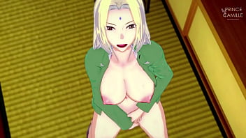 Tsunade masturbates while you watch