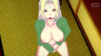 Tsunade masturbates while you watch
