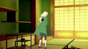 Tsunade masturbates while you watch