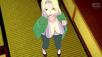 Tsunade masturbates while you watch