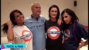 Scooby's brutal gangbang scarlett carla & chantelle fuck his cock