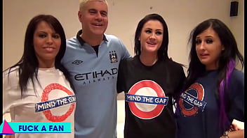 Scooby's brutal gangbang scarlett carla & chantelle fuck his cock