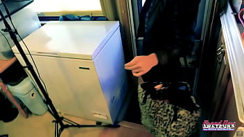 Brunette hottie raven lane enjoys masturbating her wet twat on the couch