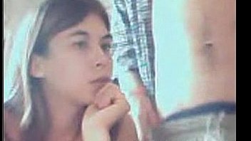 Giving head on the webcam