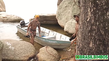 Two guys find lost latina wanesse boyer who can’t wait to pay them back at brasilbimbos