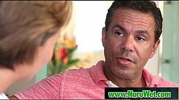 Japanese nuru massage and sexual tension on air matress 15