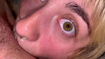 Petite blonde girl likes to get face destroyed