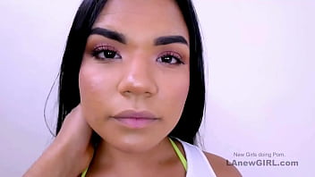 Sweet latina babe got seduced by the prodcuer