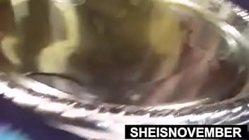 Hot Fat Black Bimbo Sheisnovember Pissing Standing In Restroom Dripping In Oiled Grease Raunchy Naked Crotch With Large Butt Squatting And Voluptuous Exotic Boobs With Hard Nipples Out Pose Closeup Erotica By Msnovember thumbnail