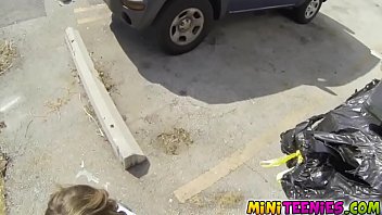 Quick fuck session at railroad tracks