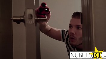 Creepy stepbro takes turns with wednesdays tight pussy