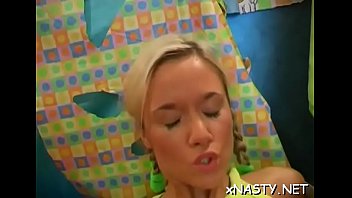 Concupiscent amateur sluts compete at who can take greater amount dick