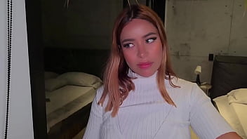 Latina with a big butt fucks her boyfriend while her parents are in the other room