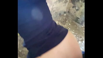 Secret risky fuck for 18yo teen rough natural tits riding in public pov