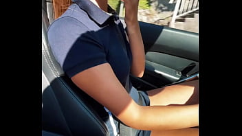 Secret risky fuck for 18yo teen rough natural tits riding in public pov