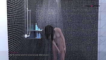 My dorm 3 emma fantasying about her stepbrother mark and masturbating in the shower