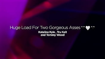 Huge ass pornstars katalina kyle and tru kait threesome