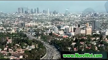 Sexy masseuse blowjob cock in nuru massage 07