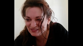 Raven blowjob and jerks guy off