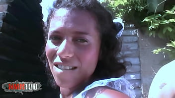 Priska farel fucked in ass and pussy in the garden