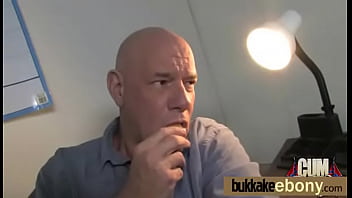 Hard group blowjob and facial interracial bukkake 11